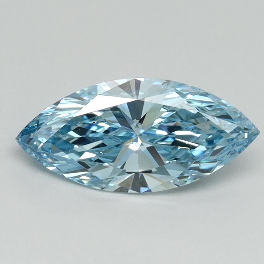 1.00 Ct. Fancy Vivid Blue Marquise Lab Grown Diamond