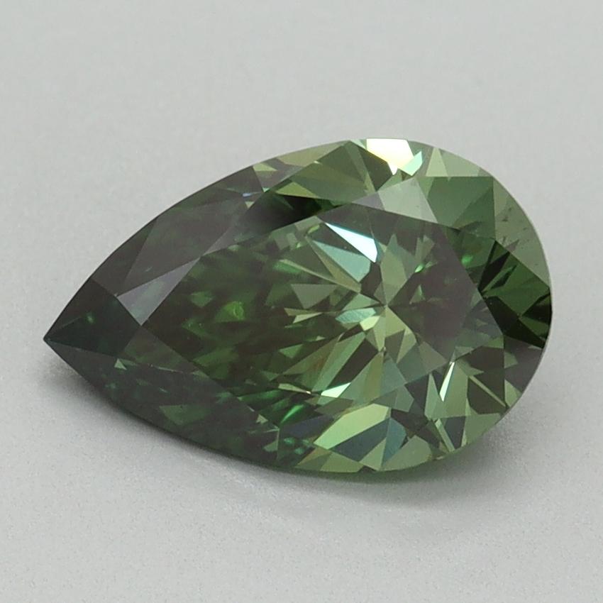 1.50 Ct. Fancy Vivid Green Pear Lab Grown Diamond