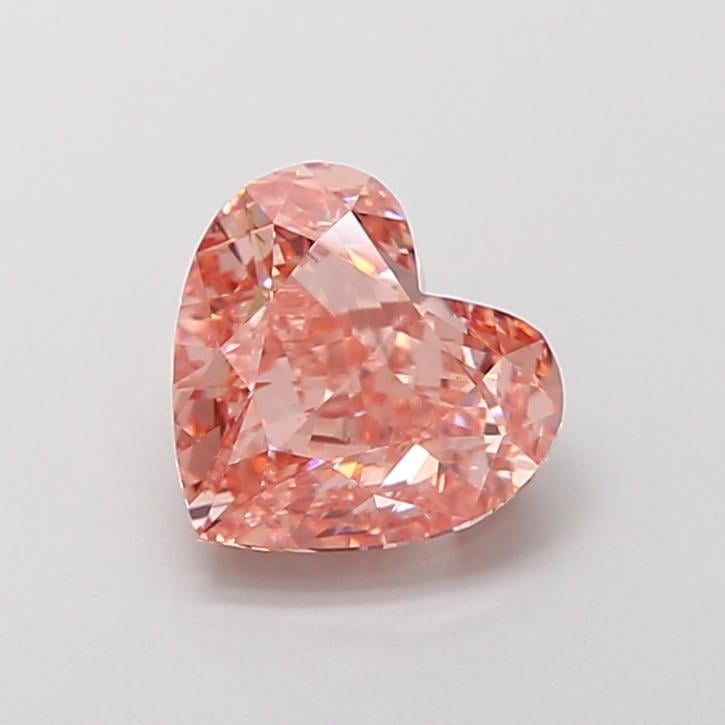 2.05 Ct. Fancy Vivid Pink Heart Lab Grown Diamond