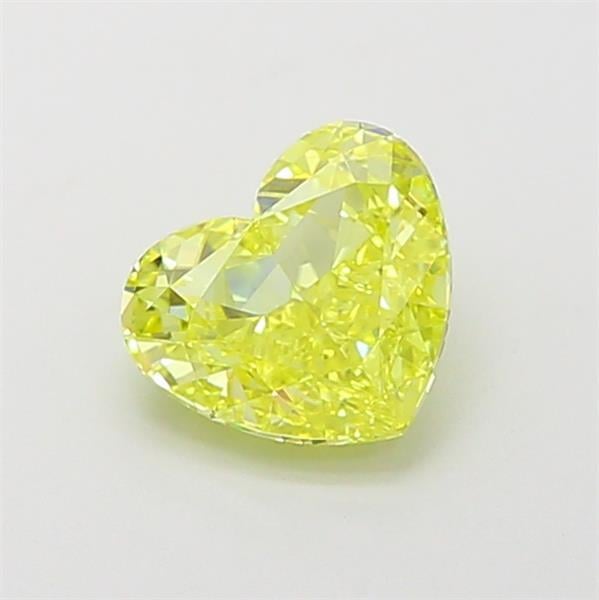 1.09 Ct. Fancy Vivid  Yellow Heart Lab Grown Diamond