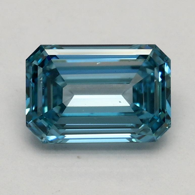 1.00 Ct. Fancy Vivid Blue Emerald Lab Grown Diamond