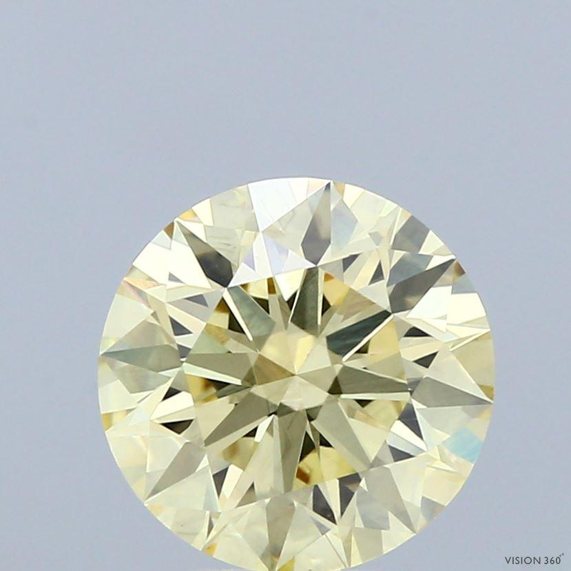 2.72 Ct. Fancy Yellow Round Lab Grown Diamond