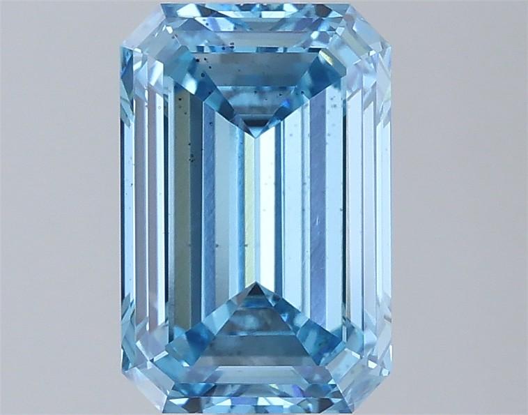 2.09 Ct. Fancy Vivid  Blue Emerald Lab Grown Diamond