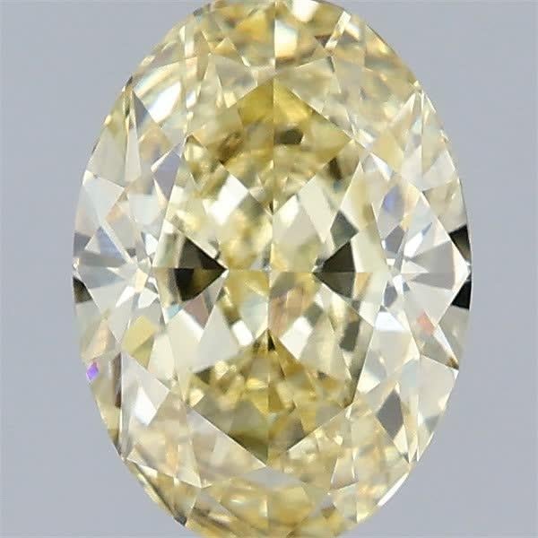 2.09 Ct. Fancy Yellow Oval Lab Grown Diamond
