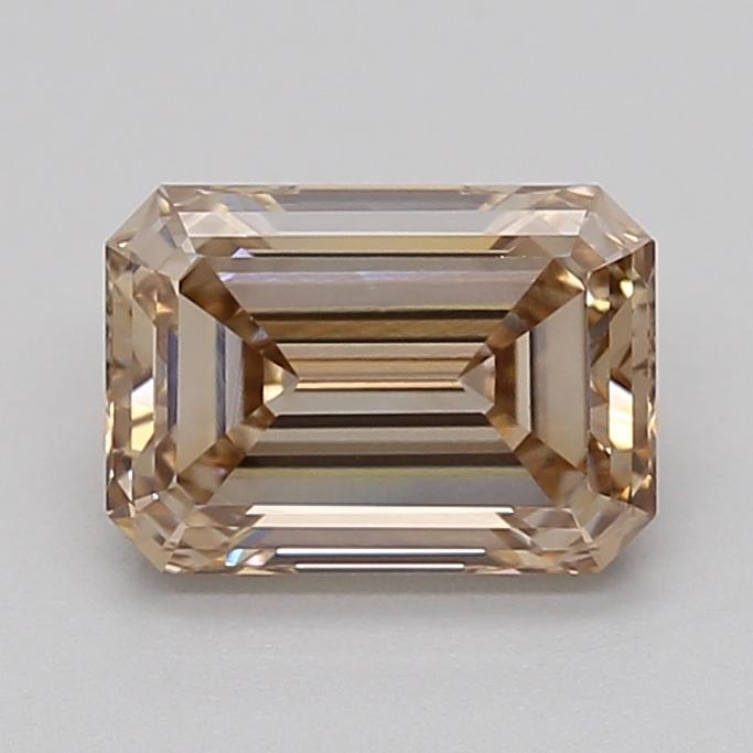 1.05 Ct. Very Light  Brown Emerald Lab Grown Diamond