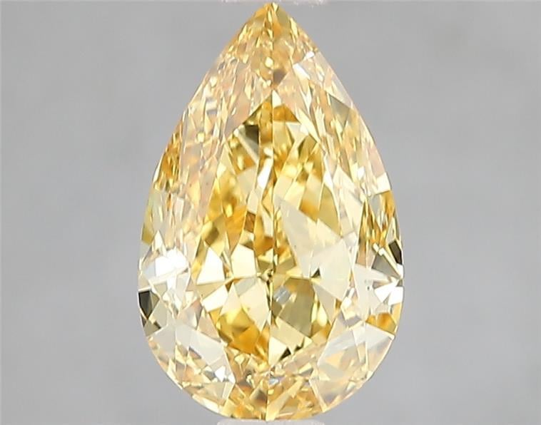 1.99 Ct. Fancy Vivid Yellow Pear Lab Grown Diamond