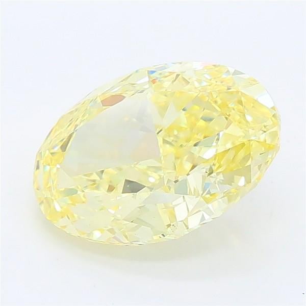 2.05 Ct. Fancy Vivid Yellow Oval Lab Grown Diamond