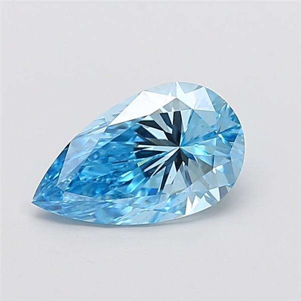 2.00 Ct. Fancy Vivid Blue Pear Lab Grown Diamond