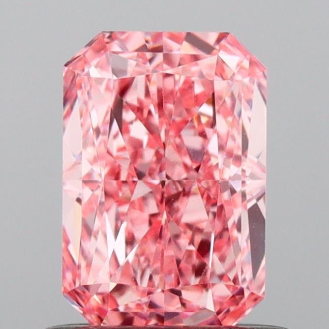 0.82 Ct. Fancy Vivid Pink Radiant Lab Grown Diamond
