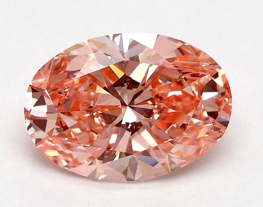 1.76 Ct. Fancy Vivid Pink Oval Lab Grown Diamond