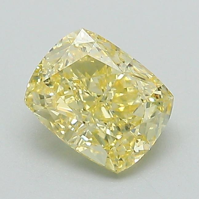 1.00 Ct. Fancy Intense Yellow Cushion Lab Grown Diamond