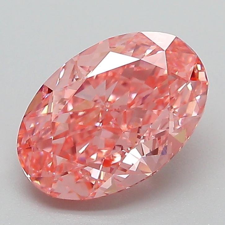 2.07 Ct. Fancy Vivid Pink Oval Lab Grown Diamond