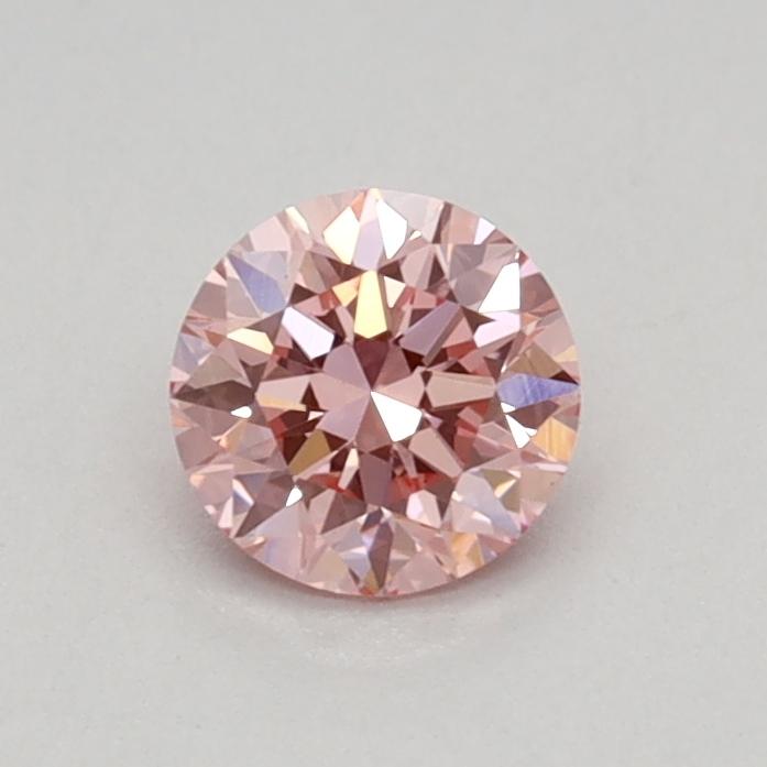 0.35 Ct. Fancy Vivid Pink Round Lab Grown Diamond