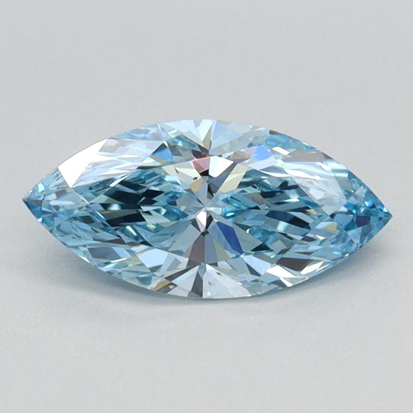 0.70 Ct. Fancy Vivid Blue Marquise Lab Grown Diamond