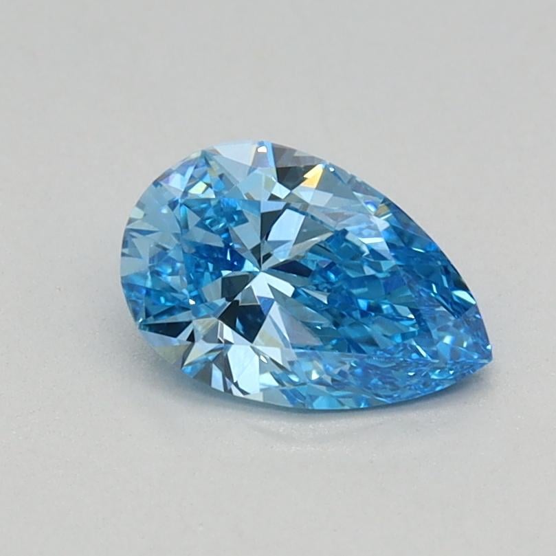 0.46 Ct. Fancy Vivid Blue Pear Lab Grown Diamond