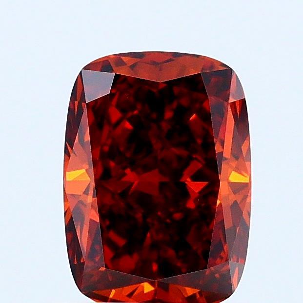 1.06 Ct. Fancy Deep Orange Cushion Lab Grown Diamond