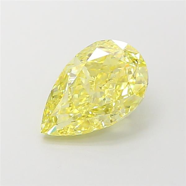 2.01 Ct. Fancy Intense Yellow Pear Lab Grown Diamond