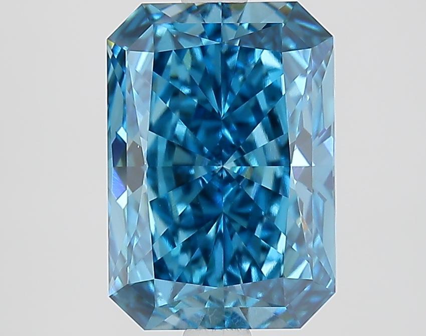 3.30 Ct. Fancy Vivid Blue Radiant Lab Grown Diamond