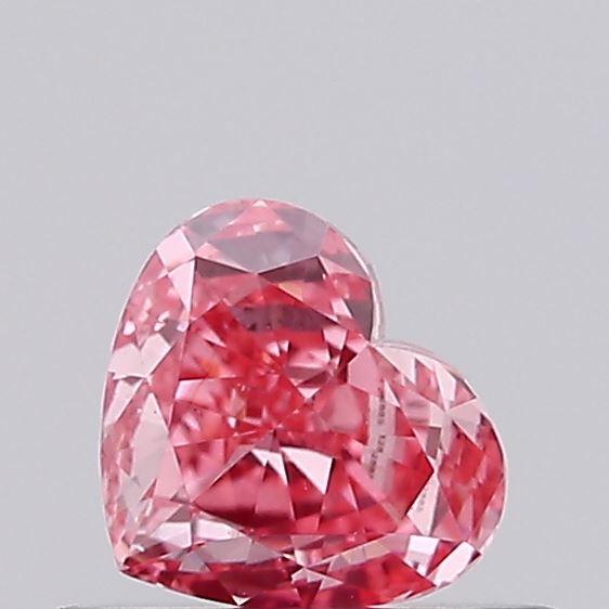 0.37 Ct. Fancy Vivid Pink Heart Lab Grown Diamond