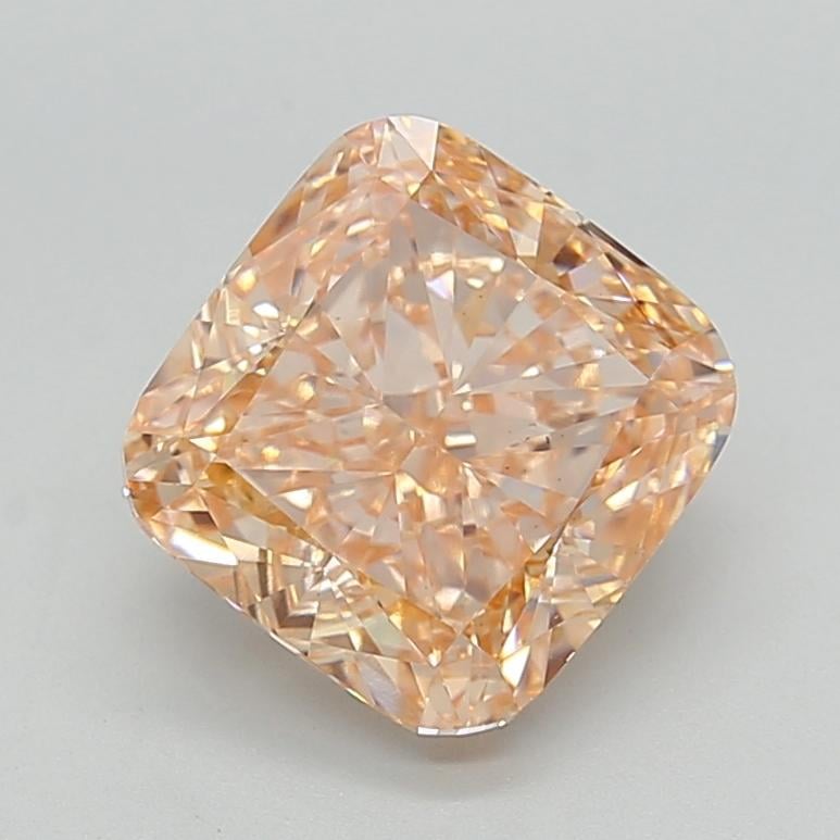 4.01 Ct. Fancy Intense Brownish Orange Cushion Lab Grown Diamond