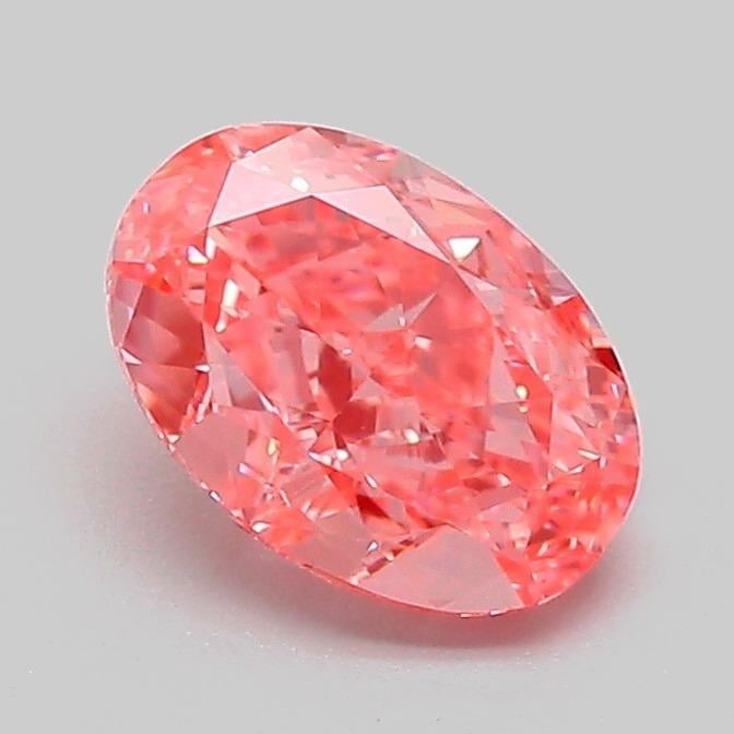 1.10 Ct. Fancy Vivid Pink Oval Lab Grown Diamond