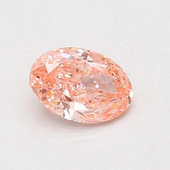 0.51 Ct. Fancy Vivid Pink Oval Lab Grown Diamond