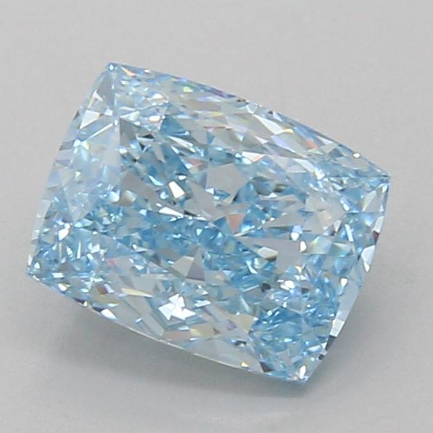 2.07 Ct. Fancy Vivid Blue Cushion Lab Grown Diamond