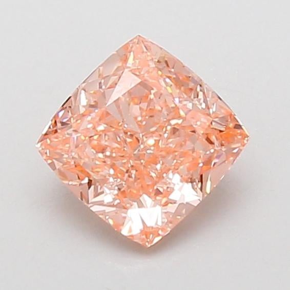 1.07 Ct. Fancy Vivid Pink Cushion Lab Grown Diamond