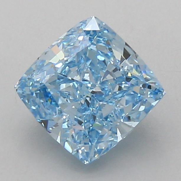 2.04 Ct. Fancy Vivid Blue Cushion Lab Grown Diamond