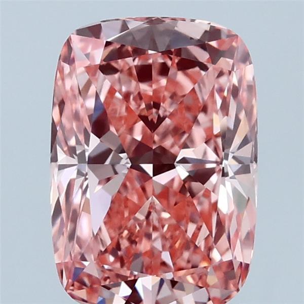 1.94 Ct. Fancy Vivid Pink Cushion Lab Grown Diamond
