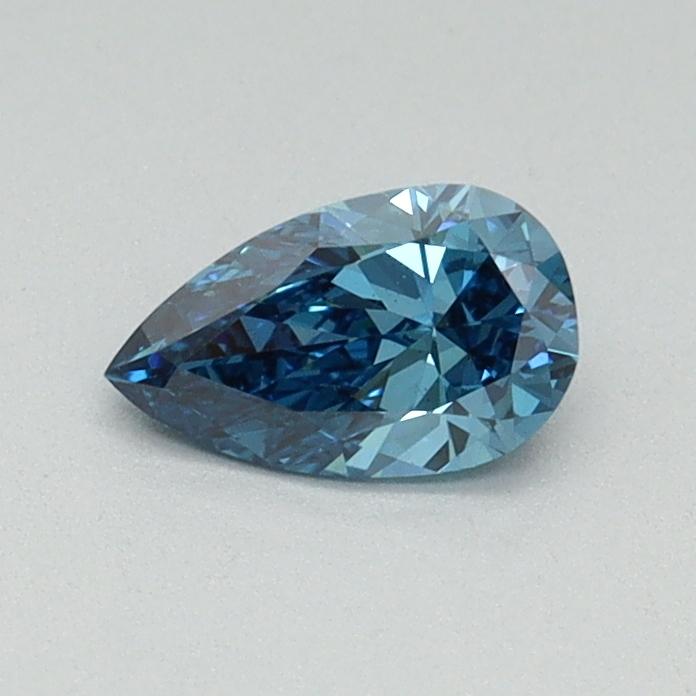 0.36 Ct. Fancy Vivid Blue Pear Lab Grown Diamond
