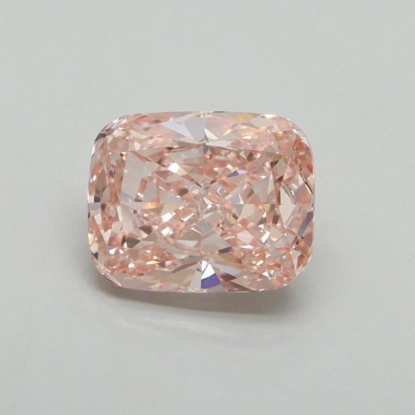2.02 Ct. Fancy Vivid Pink Cushion Lab Grown Diamond