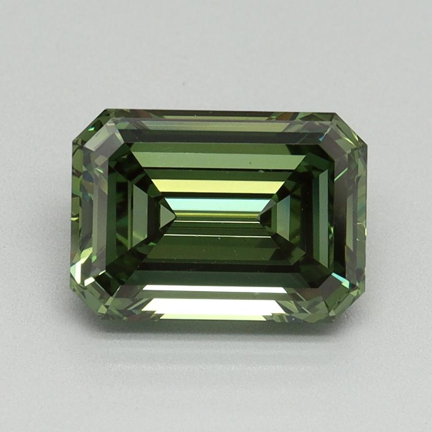 2.17 Ct. Fancy Vivid Green Emerald Lab Grown Diamond