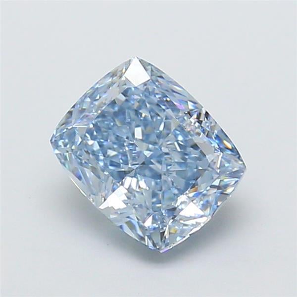 1.93 Ct. Fancy Intense Blue Cushion Lab Grown Diamond