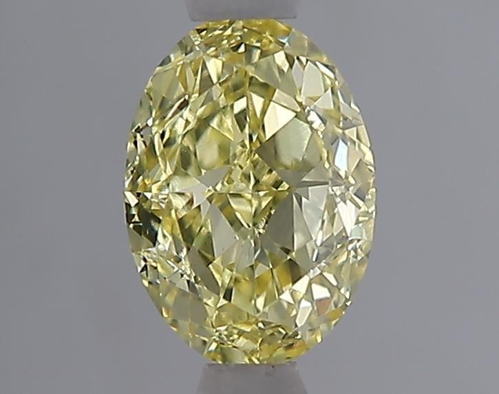 1.08 Ct. Fancy Intense  Yellow Oval Lab Grown Diamond