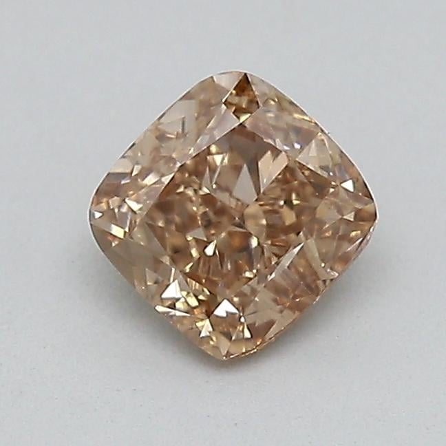 0.39 Ct. Light  Brown Cushion Lab Grown Diamond