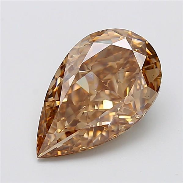 4.52 Ct. Fancy Light Brown Pear Lab Grown Diamond