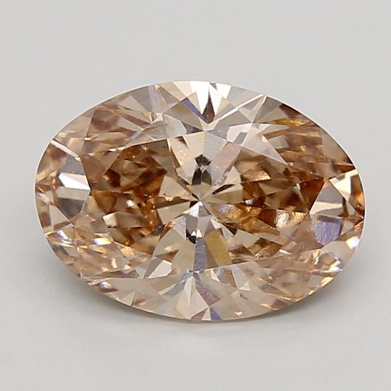 3.05 Ct. Fancy  Brown Oval Lab Grown Diamond