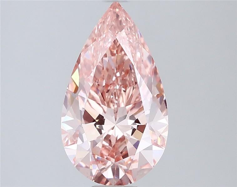 2.06 Ct. Fancy Vivid Pink Pear Lab Grown Diamond