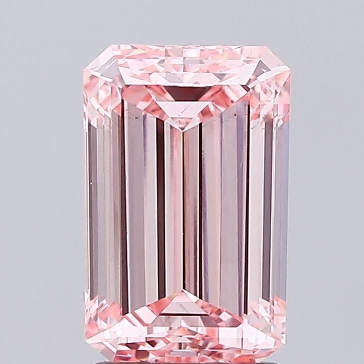 2.23 Ct. Fancy Vivid Pink Emerald Lab Grown Diamond