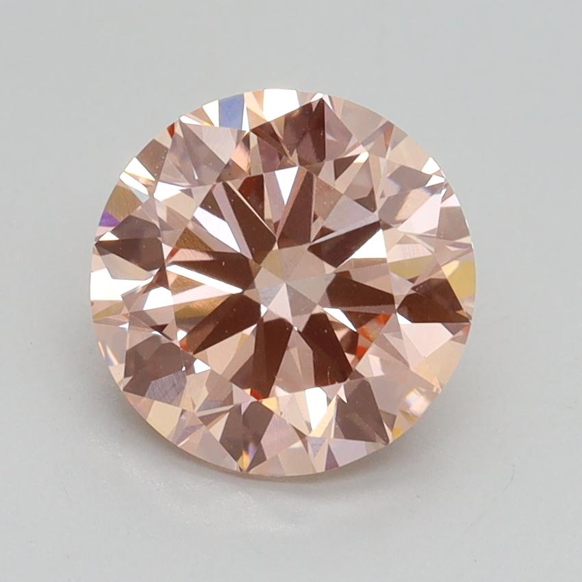 2.00 Ct. Fancy Intense Pink Round Lab Grown Diamond