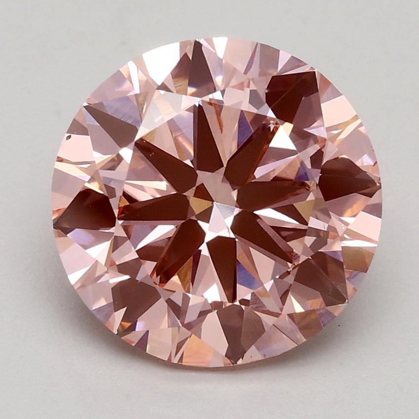 2.50 Ct. Fancy Intense Pink Round Lab Grown Diamond
