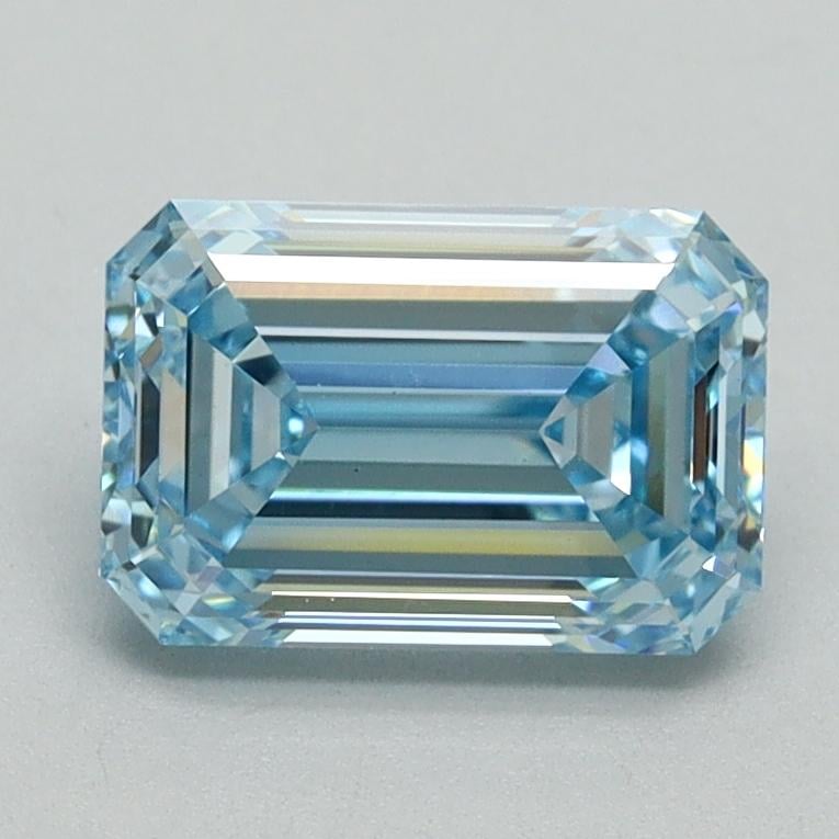 1.59 Ct. Fancy Intense Blue Emerald Lab Grown Diamond