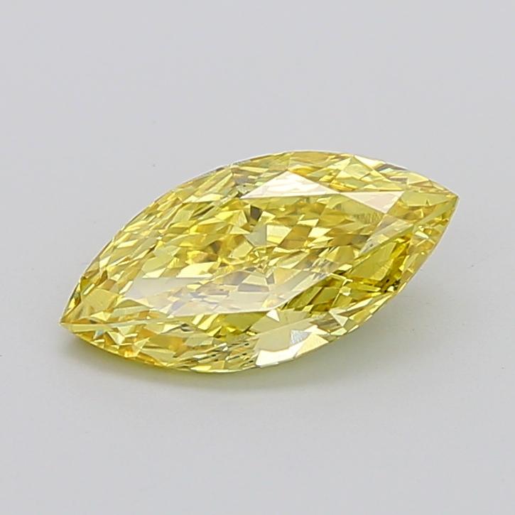 2.36 Ct. Fancy Vivid Yellow Marquise Lab Grown Diamond