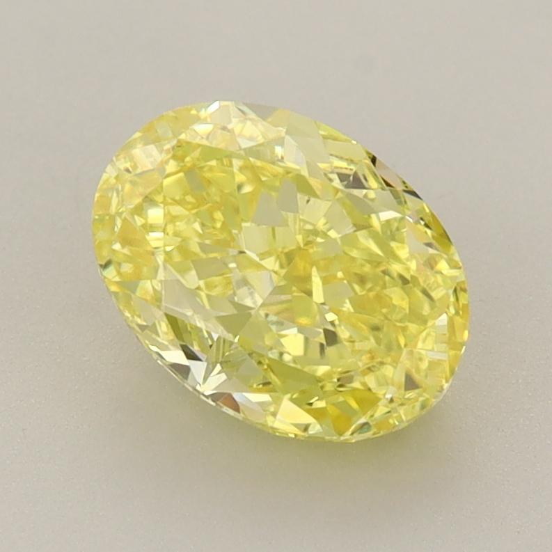 1.79 Ct. Fancy Vivid  Yellow Oval Lab Grown Diamond