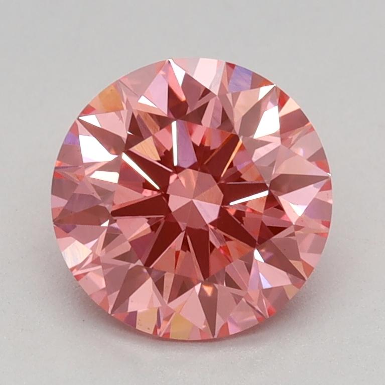 1.11 Ct. Fancy Vivid Pink Round Lab Grown Diamond