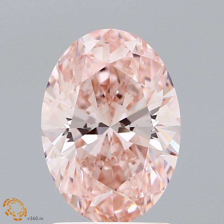 1.80 Ct. Fancy Intense Pink Oval Lab Grown Diamond