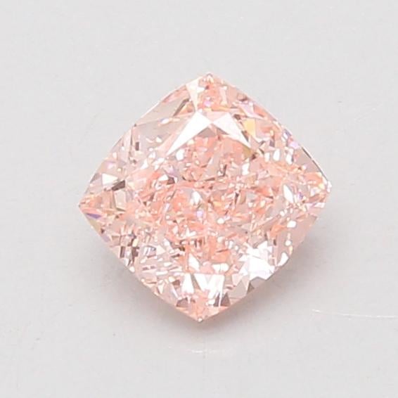 0.76 Ct. Fancy Vivid Pink Cushion Lab Grown Diamond