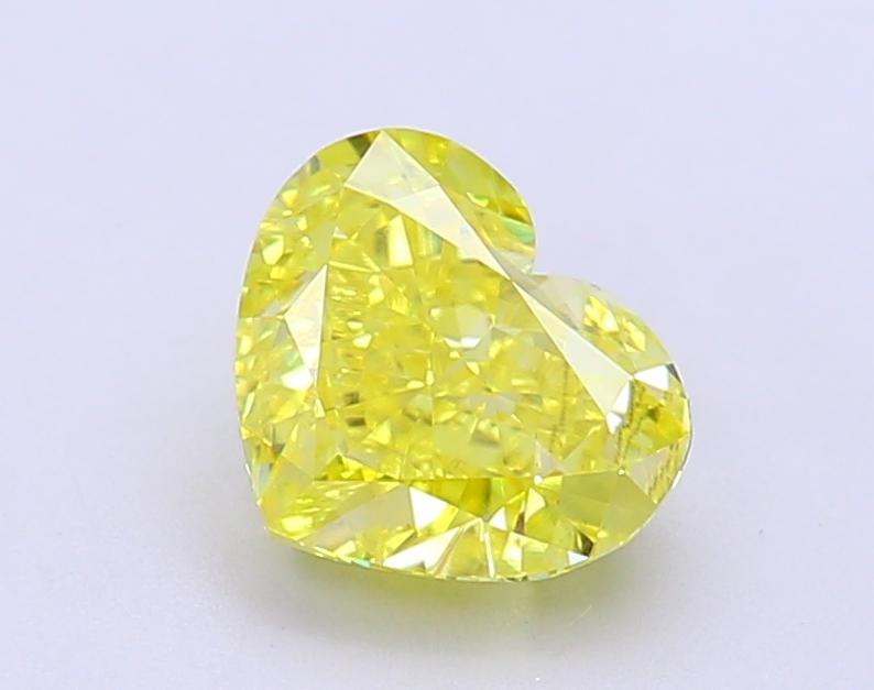 1.88 Ct. Fancy Vivid  Yellow Heart Lab Grown Diamond