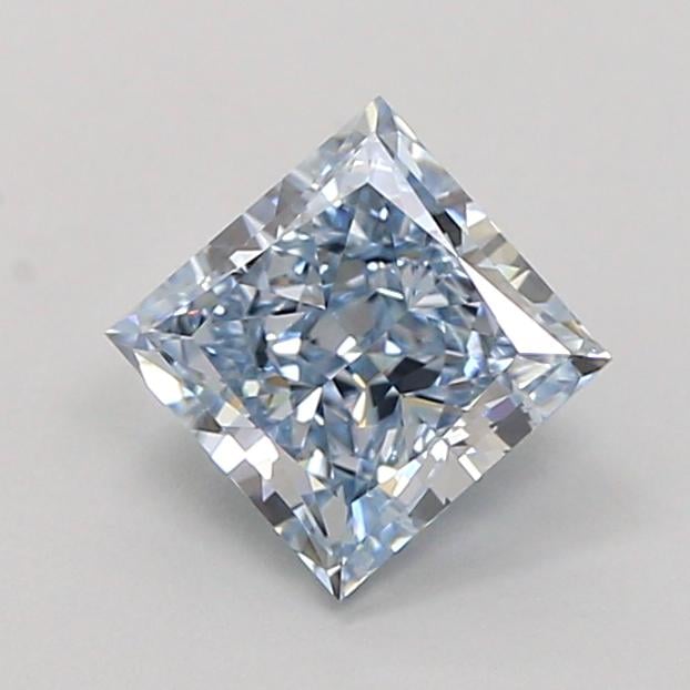 1.01 Ct. Fancy Vivid  Blue Princess Lab Grown Diamond